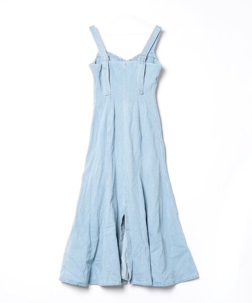 「CALNAMUR」 キャミソールワンピース MEDIUM ブルー レディース_画像2