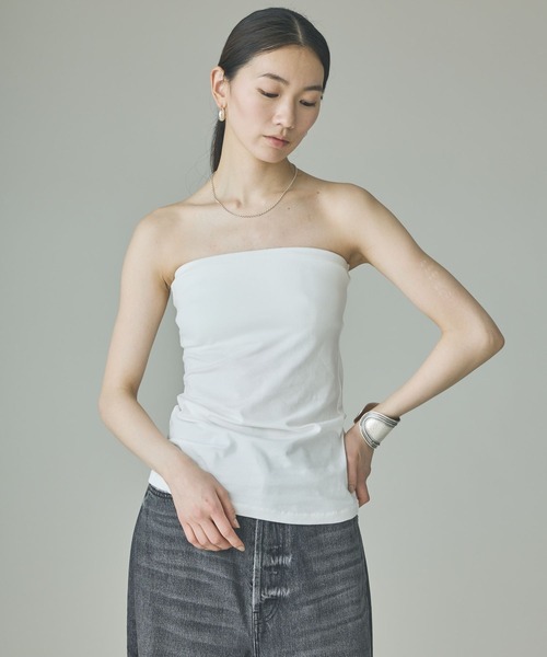 ♥️新品未使用タグ付きダーリッチ　カラーデザインベアトップ　グレー♥️ ♥️新品未使用タグ付きダーリッチ カラーデザインベアトップ グレー