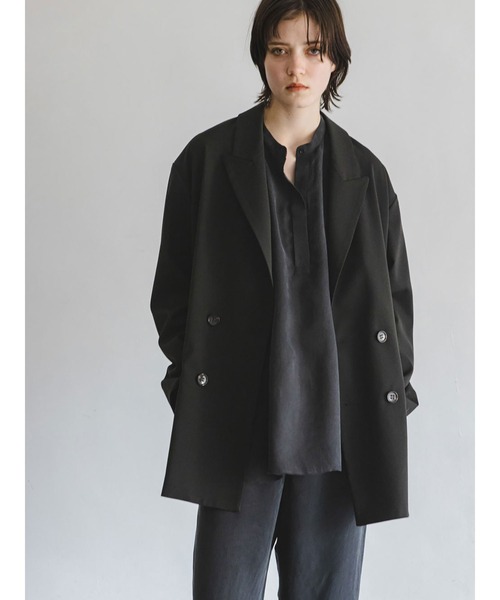 「enchainement」 長袖シャツ フリー ブラック レディース_画像9