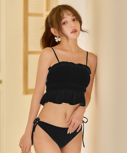sugar nine 水着 ギャザートップフレアセパレートビキニ 2点セット