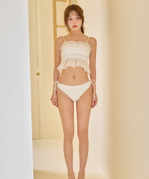 sugar nine 水着 ギャザートップフレアセパレートビキニ 2点セット