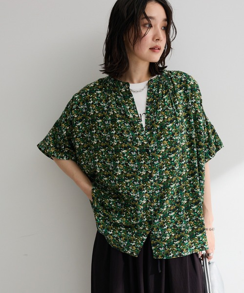 Green Parks（グリーンパークス） ブラウス シャツ 半袖 「WEB限定