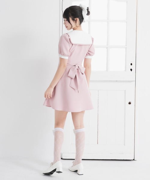 「DearMyLoveRose」 半袖ワンピース MEDIUM グレー系その他 レディース_画像4