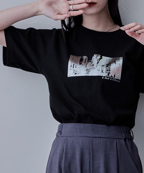 「etoll.」 半袖Tシャツ FREE オフホワイト レディース_画像4