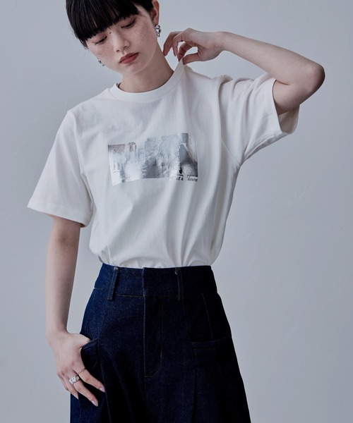 「etoll.」 半袖Tシャツ FREE オフホワイト レディース_画像9