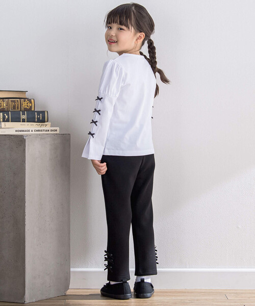 「BeBe Petits Pois Vert」 「KIDS」長袖カットソー 120cm ホワイト キッズ_画像2