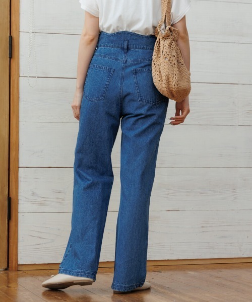 「flower」 デニムパンツ MEDIUM ブルー レディース_画像6