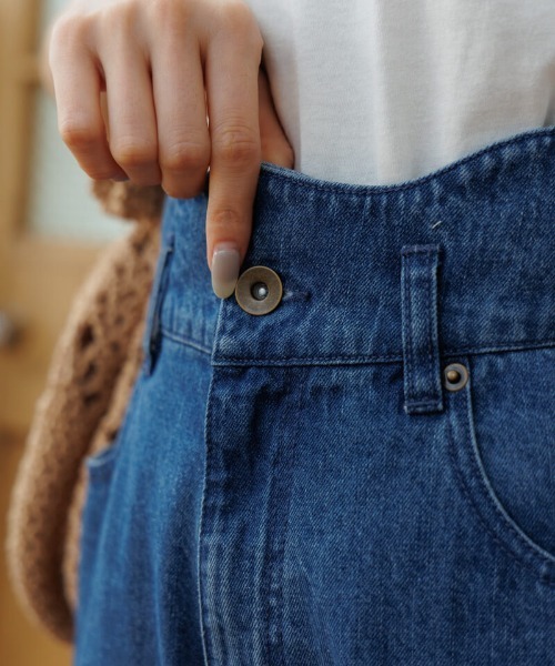 「flower」 デニムパンツ MEDIUM ブルー レディース_画像8