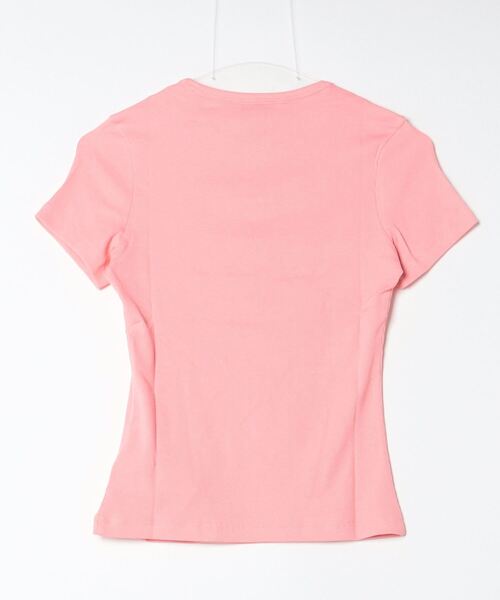 「TOMMY JEANS」 半袖Tシャツ SMALL ピンク レディース_画像2
