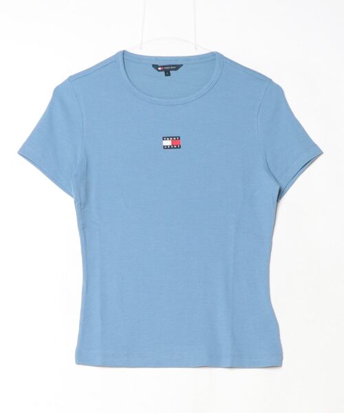 「TOMMY JEANS」 半袖Tシャツ SMALL ピンク レディース_画像3