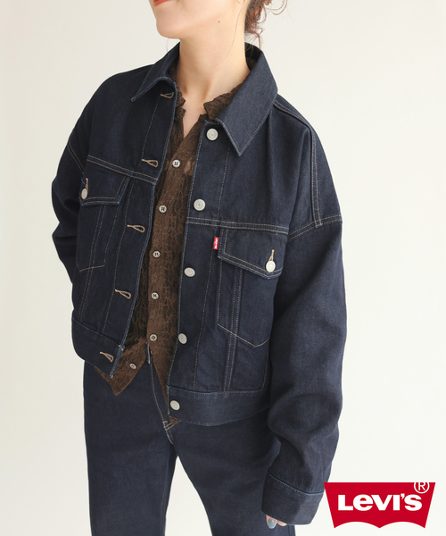 オーバーサイズ デニムジャケット Spick and Span別注 RED CARD レッド 