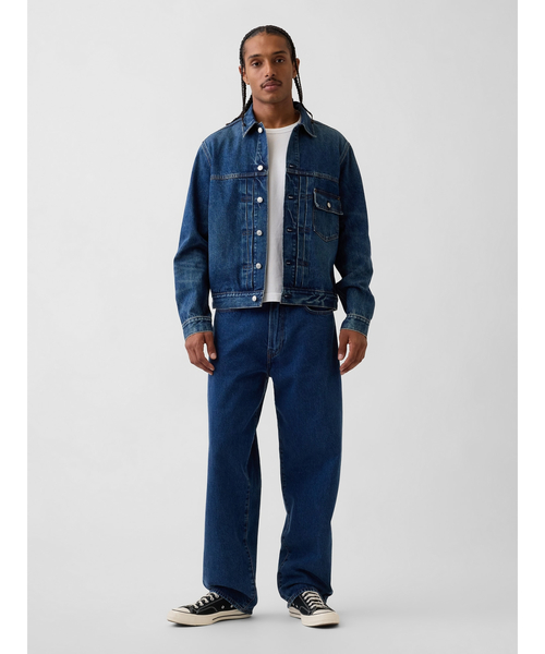 GAP Gジャン M スエードレザー GAP（ギャップ） デニムジャケット gジャン デニム トラッカー