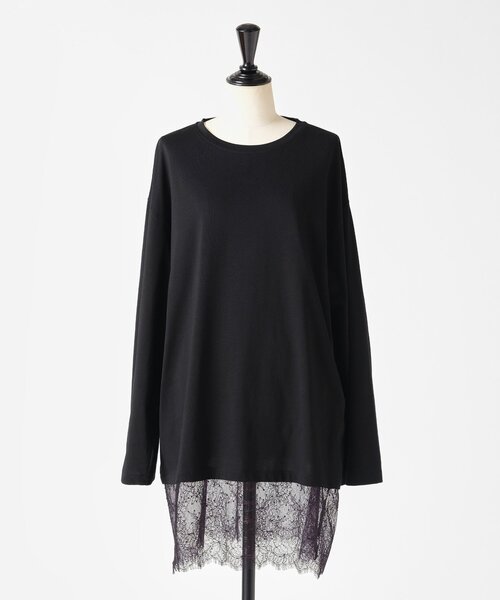 BEARDSLEY（ビアズリー） tシャツ 裾レースチュニック レディース