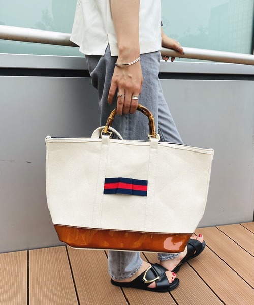 トートバッグ バッグ Atnek キャンバスバンブートートバッグ Zozotown Paypayモール店 通販 Paypayモール