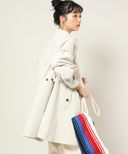 コート トレンチコート スタンドカラーフレアミニコート Zozotown Paypayモール店 通販 Paypayモール