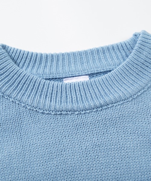 ニット/セーター 2WAY TWO TYPE HOOK KNIT セーター ニット 「HOOK」個性派・ハートステッチのスウェット風ニット