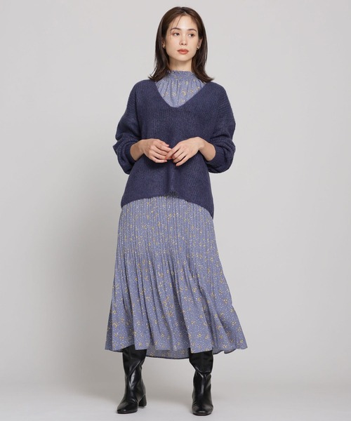 ・ブラウン ニット WEB限定/深Vネックニットトップス 長袖 ZOZOTOWN PayPayモール店 - 通販 - PayPayモール ・ブラウン
