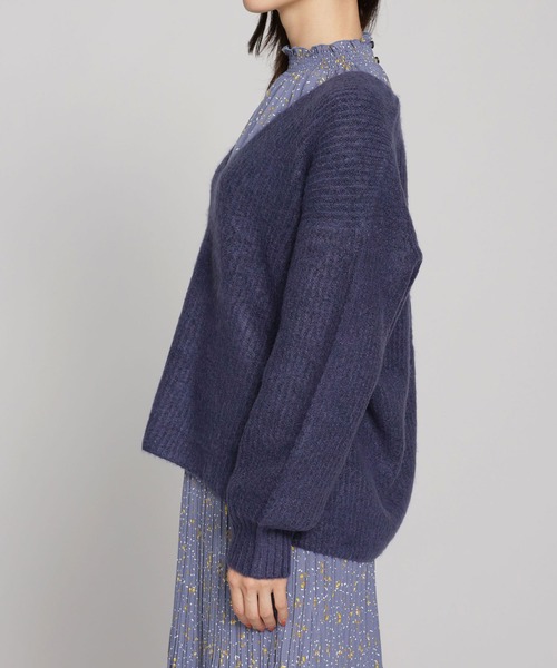 ・ブラウン ニット WEB限定/深Vネックニットトップス 長袖 ZOZOTOWN PayPayモール店 - 通販 - PayPayモール ・ブラウン