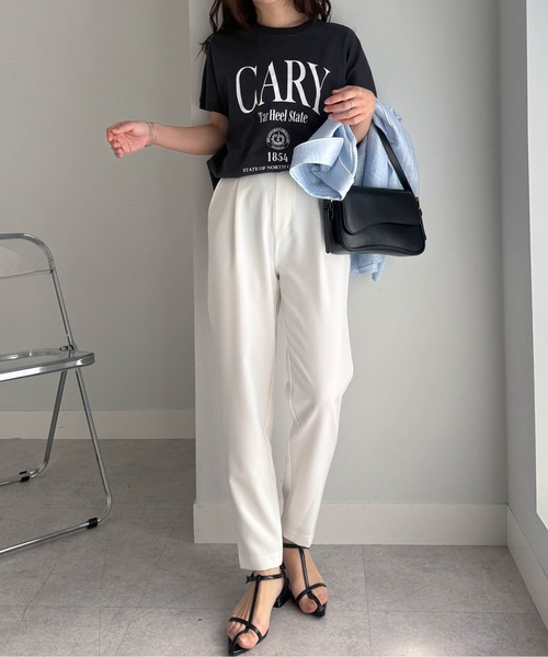 RANAN（ラナン） スラックス パンツ 「低身長サイズ有」美脚シルエット