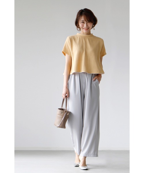 tシャツ スカートと相性抜群！着るだけで脚長美人ショート丈フレアトップス レディース Ehre style tシャツ スカートと相性抜群！着るだけで脚長美人