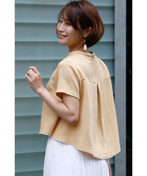 tシャツ スカートと相性抜群！着るだけで脚長美人ショート丈フレアトップス レディース Ehre style tシャツ スカートと相性抜群！着るだけで脚長美人