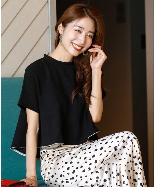 Ehre style tシャツ スカートと相性抜群！着るだけで脚長美人