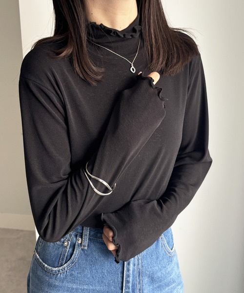 GeeRA（ジーラ） tシャツ メローハイネックアソートシアートップス