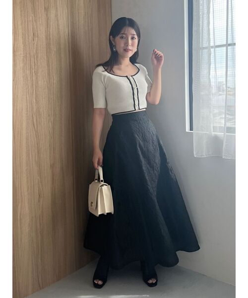 MERCURYDUO（マーキュリーデュオ） スカート ジャガードフレアスカート