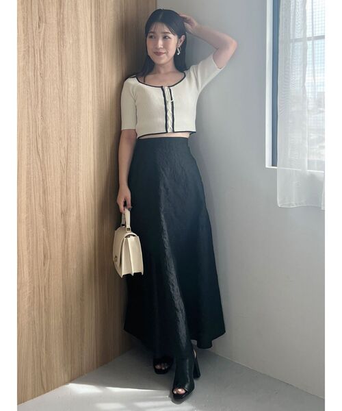 MERCURYDUO（マーキュリーデュオ） スカート ジャガードフレアスカート