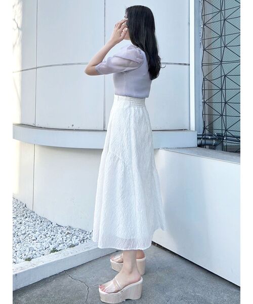 MARY QUANT ジャガードフレアスカート MERCURYDUO スカート ジャガード