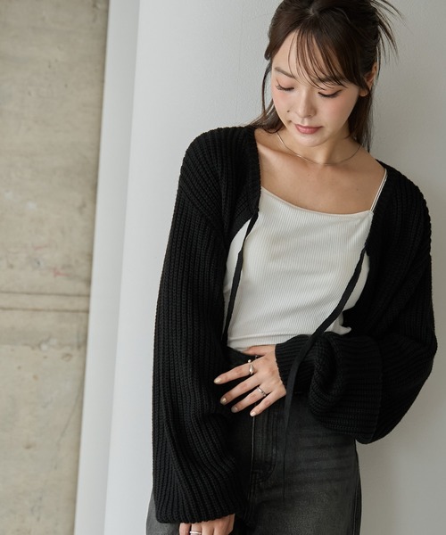 WEGO カーディガン WEGO/リボン2WAYカーデ レディース