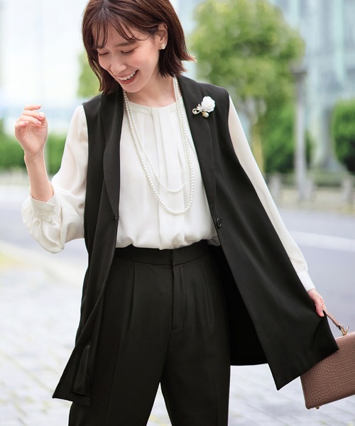 Viola e セットアップ 3点セットジレパンツスーツ レディース