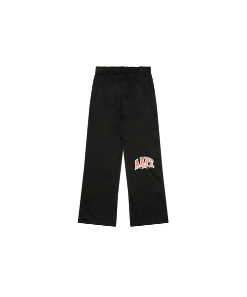 AAPE ブラック イージーパンツ AAPE BY A BATHING APE 「AAPE APE」 イージーパンツ X-LARGE