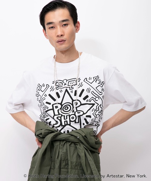 tシャツ HARING　クルーBASICロングTシャツ レディース 1_1.jpg