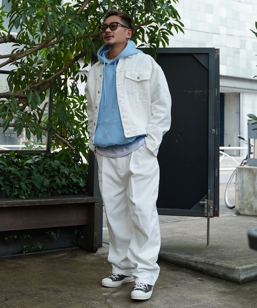 Re:room（リルーム） ジャケット ノーカラージャケット ホワイトデニム