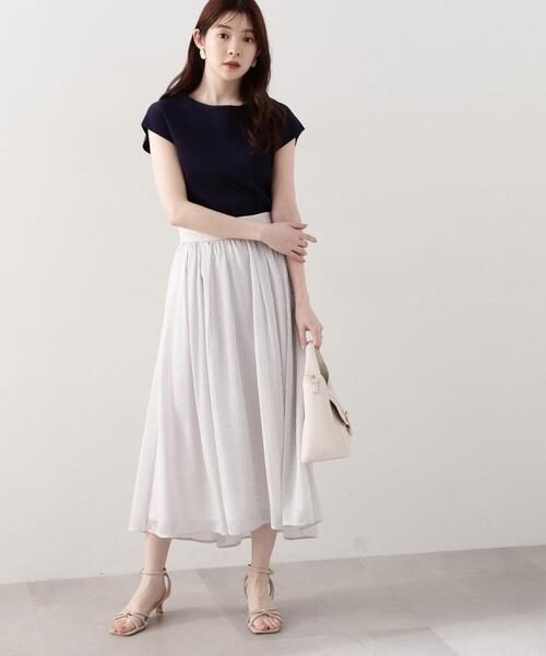 FR2GOLF ストライプスカート PROPORTION BODY DRESSING スカート シアーストライプスカート