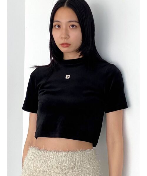 ANDREDAMO 売れ筋商品|||アンドレダモ Tシャツ トップス レディース Tops Black ANDRESD tシャツ corset style sheer tops コルセットスタイル
