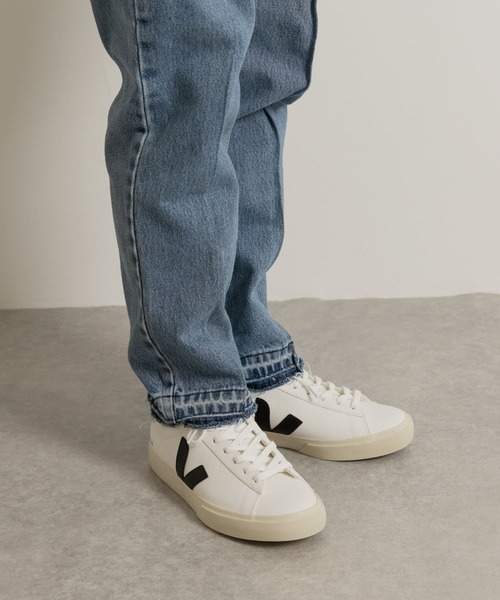 VEJA★CAMPO★BLACK WHITE★兼用 Veja Campo Leather Lace-Up 'Black White' CP0501215