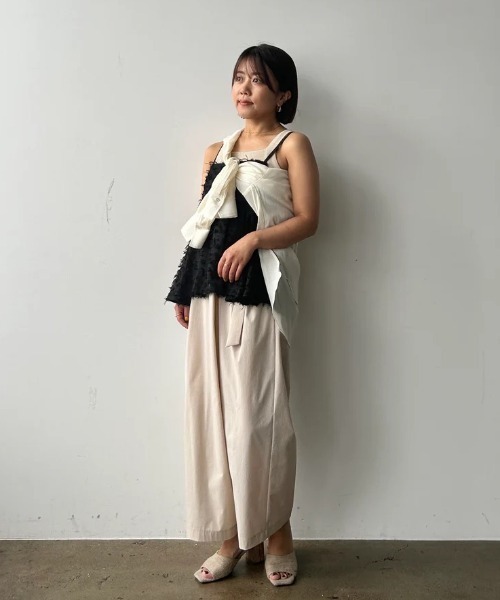 COHINA（コヒナ） ワイドパンツ パンツ 「吸水速乾」アシメタックDカン