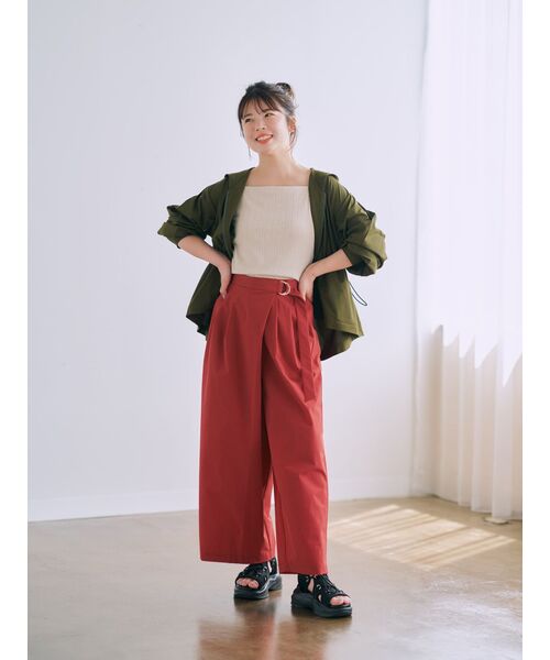 COHINA（コヒナ） パンツ 「吸水速乾」アシメタックDカンベルトパンツ