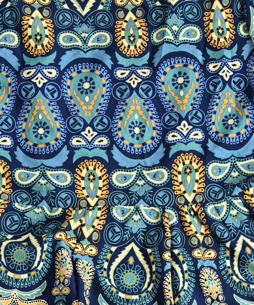 marai（マーライ） ワンピース ペイズリー総柄 刺繍 6分袖 マキシ