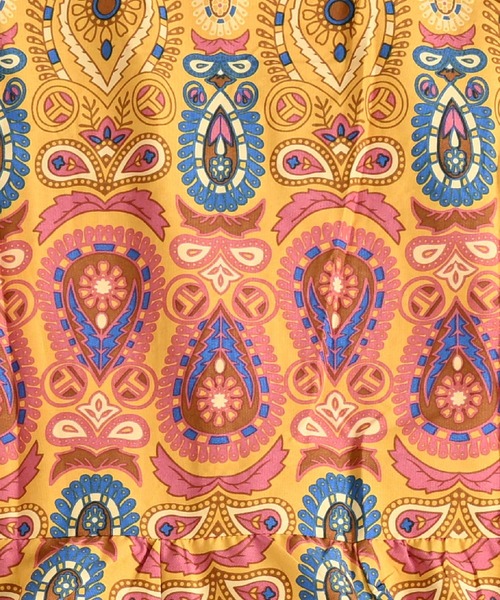 marai（マーライ） ワンピース ペイズリー総柄 刺繍 6分袖 マキシ