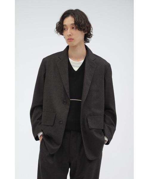 N267◯ MHL.マーガレットハウエル ウールノーカラージャケット N267◯ MHL.マーガレットハウエル ウールノーカラージャケット