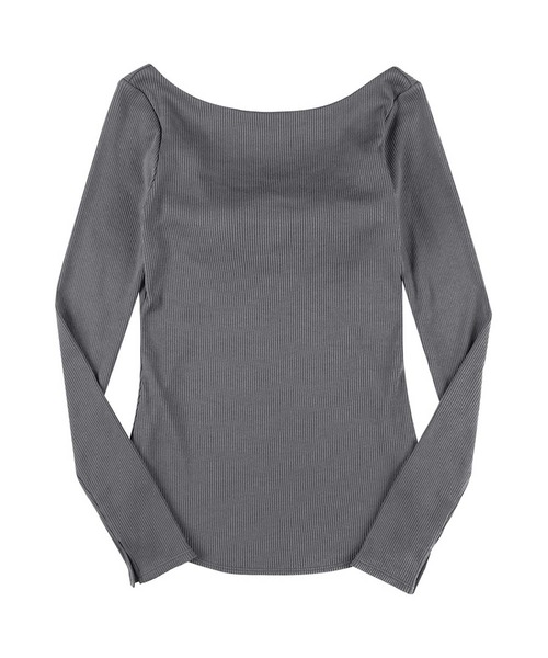 OUR WACOAL tシャツ カップ付きTシャツ バックオープン 10分袖