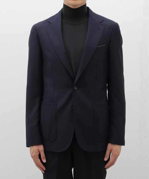 EDIFICE(エディフィス) ロロピアーナ社3ボタン ジャケット EDIFICE ジャケット テーラードジャケット Loro Piana Fabric D