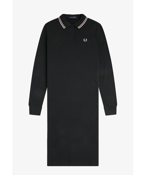 FRED PERRY シャツワンピース ポロシャツ FRED PERRY（フレッドペリー） ワンピース The Long Sleeve Fred Perry
