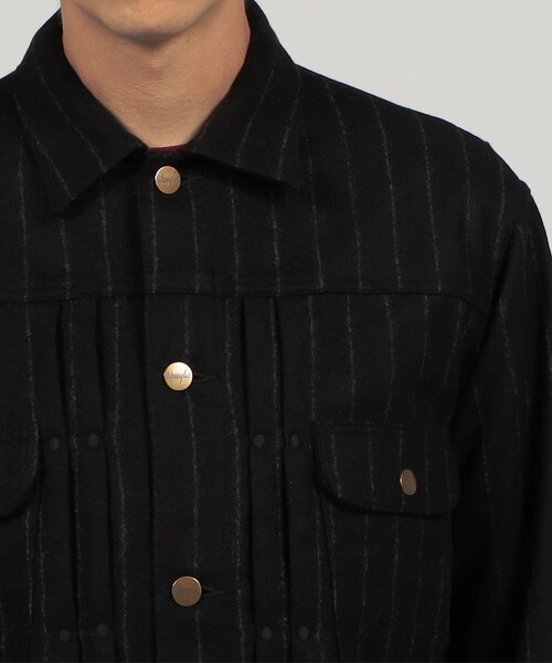 ブルゾン アウター 「別注」Wrangler 111MJ ウールフランネル ブルゾン FOX BROTHERS メンズの画像