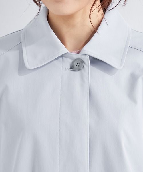 「Petit Honfleur」 ステンカラーコート 9号 サックスブルー レディース_画像5