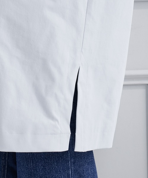 「Petit Honfleur」 ステンカラーコート 9号 サックスブルー レディース_画像8