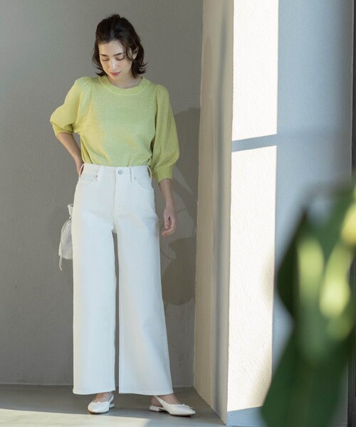 ゆでたまご　ビアズリー ストレッチバギーデニムパンツ BEARDSLEY（ビアズリー）の「ストレッチバギーデニムパンツ